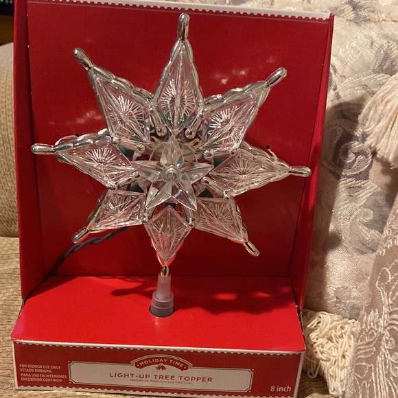 🌟NWT Holiday Time Light Up Star Tree Topper - Picture 11 of 11